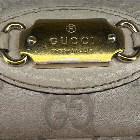 💜Gucci Cream/Beige Guccissima Gold Heart Snap Long Wallet | PRELOVED💜 - Picture 7 of 13